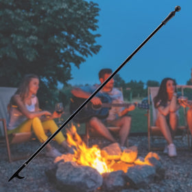 EUIJOIP fire poker 32-inch long handle for safer log repositioning
