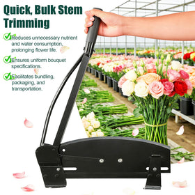 EUIJOIP table-mounted setup shown for stable flower processing.