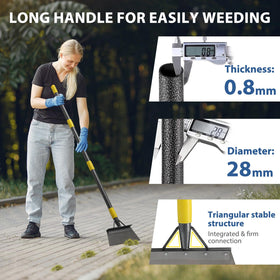 EUIJOIP footrest design adds leverage for stubborn debris removal.