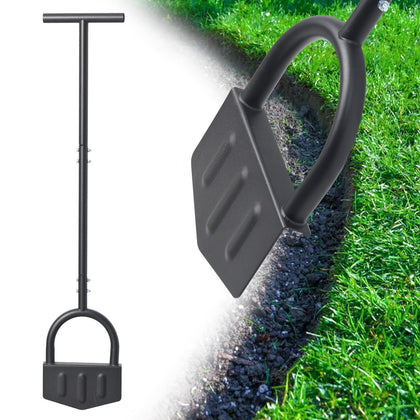 EUIJOIP heavy-duty manual grass edger 39-inch blade delivers clean border lines.