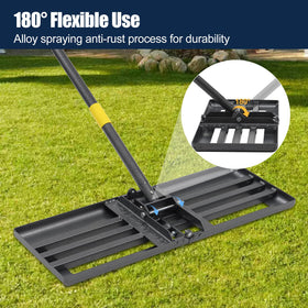 EUIJOIP multi-purpose rake for topsoil, leveling, and seeding tasks