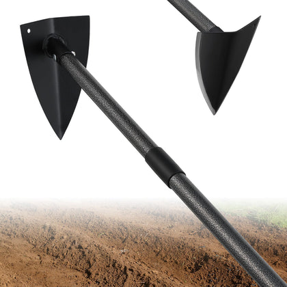 EUIJOIP triangular hoe head with precision steel blade for quick penetration
