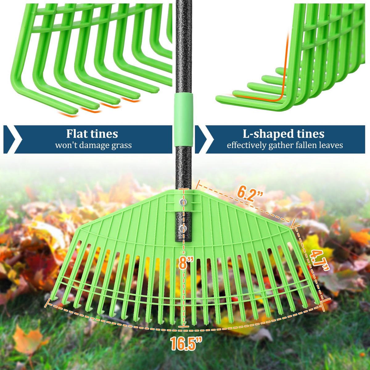 EUIJOIP wide head clears large areas quickly for efficient cleanup