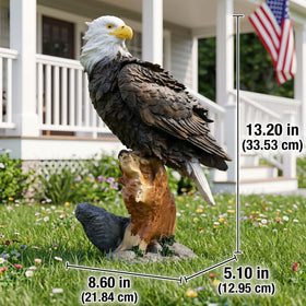 Euiroet garden-edge perch sculpture offers versatile placement options.
