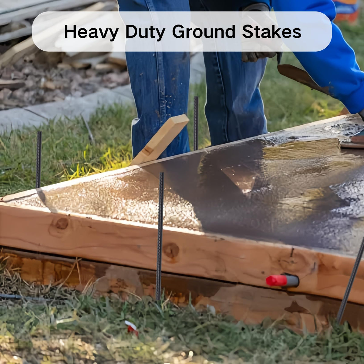 EUOKOK 40-pack rebar stakes for large-scale outdoor projects