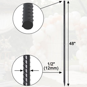 EUOKOK 48in ribbed design enhances concrete grip for stable fixtures.
