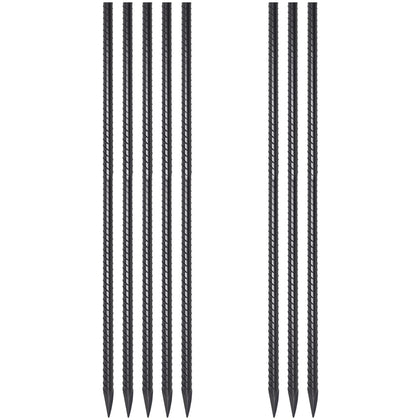 EUOKOK metal rebar stake with chisel end for secure ground anchoring