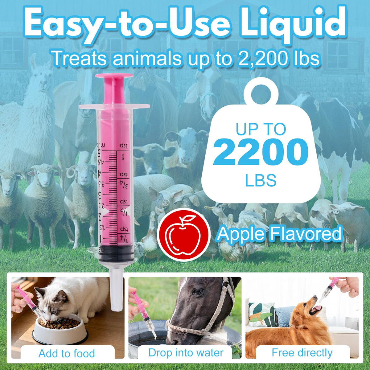 Euphea Praziquantel multi-animal use in a single bottle