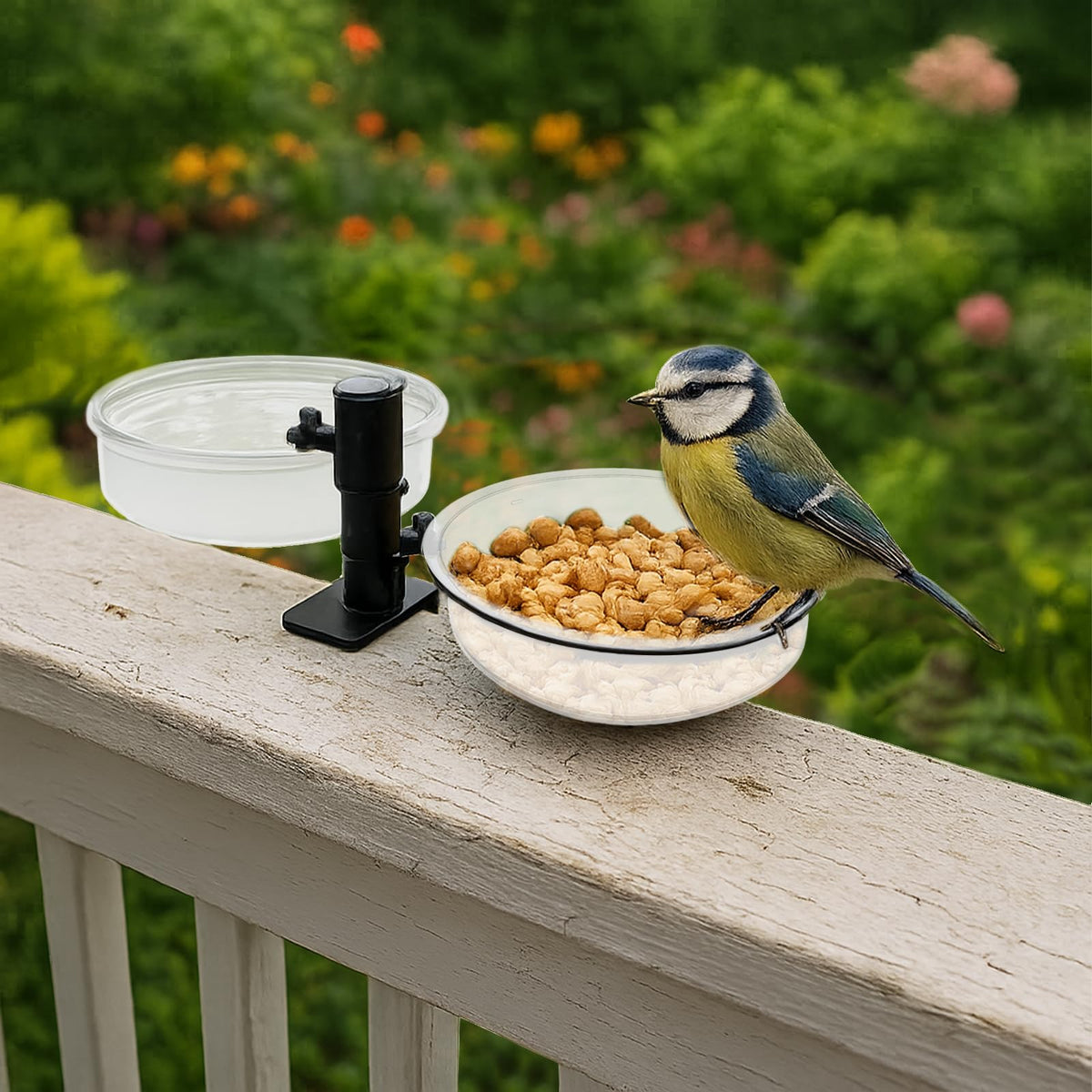 EupHHonycs birdseed tray white versatile surface for seeds, nuts, and small fruits