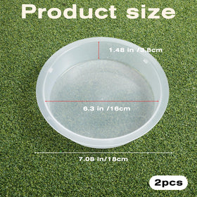 EupHHonycs round bird-feeder white convenient seed and fruit tray for backyard visitors