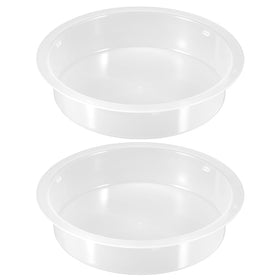 EupHHonycs two-pack birdbath white showing durable outdoor water bowls for birds