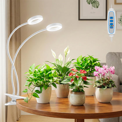 Eurbolan grow lights with a dual halo clip for stable, precise plant illumination.