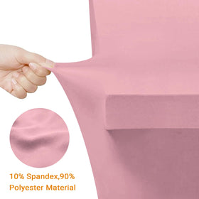 Eurmax machine-washable 6ft pink table cover easy cleanup after hosting.