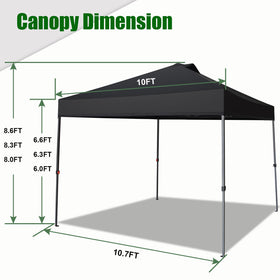 Eurmax NOMATTER 10x10 canopy with roller bag for easy transport