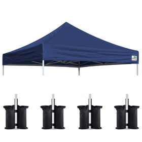 Eurmax replacement top for 10x10 canopy front view showing durable fabric and fit