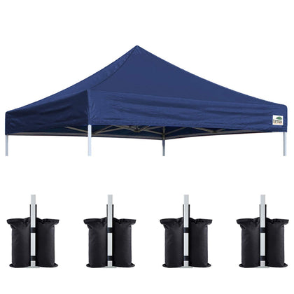 Eurmax replacement top for 10x10 canopy front view showing durable fabric and fit