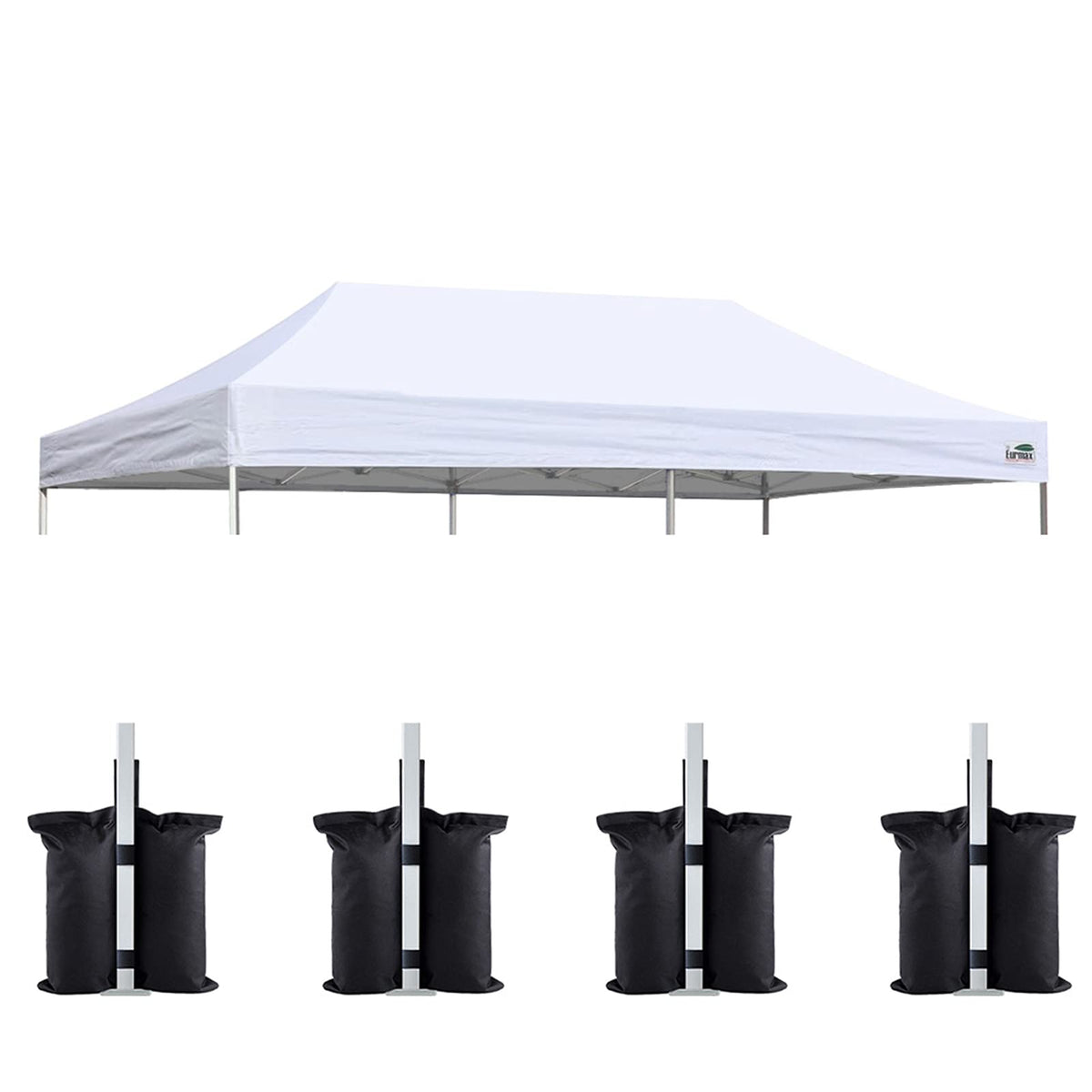 Eurmax replacement top for 10x20 canopy offering durable shade and quick setup.