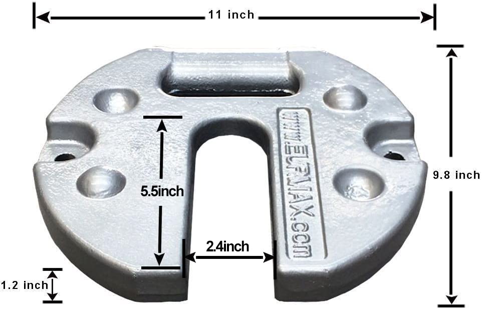 Eurmax stackable weights for canopies offer adjustable stabilization.