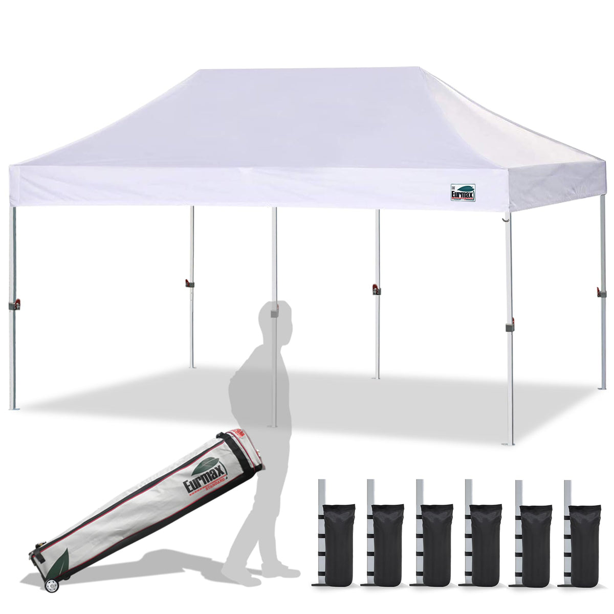 Eurmax USA 10x20 pop up canopy frame provides sturdy support for outdoor events.