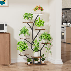Evawoo 8 tier indoor display with plants elevates decor