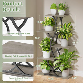 EVAWOO 5-tier corner rack highlighting space-saving layout for bright shelves