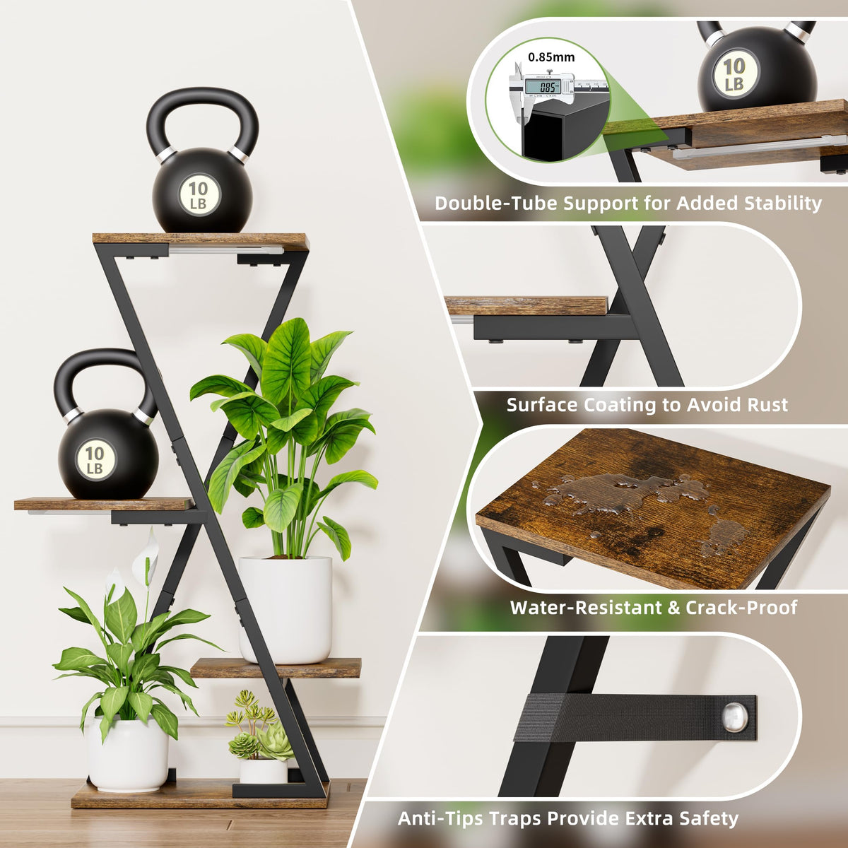 EVAWOO indoor plant display elevates home decor