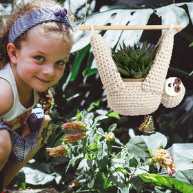 Evbopa sloth plant holder 11cm fits compact succulents for stylish display.