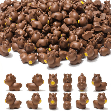 EVDERS 50-pcs mini horse figurines set for fairy gardens and terrariums.