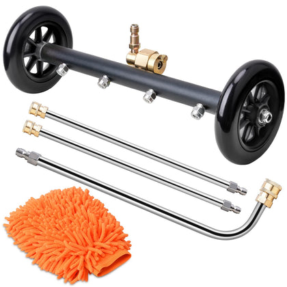 EVEAGE 2-in-1 undercarriage washer with 16-inch path for efficient underbody care.