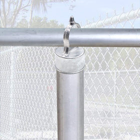 Evecad easy snap-on installation demonstrated on a line post