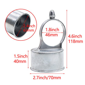 Evecad eye-top loop cap securing the top rail with easy installation