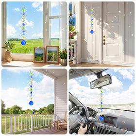 Evechole rainbow-making suncatcher brightens porches and living spaces
