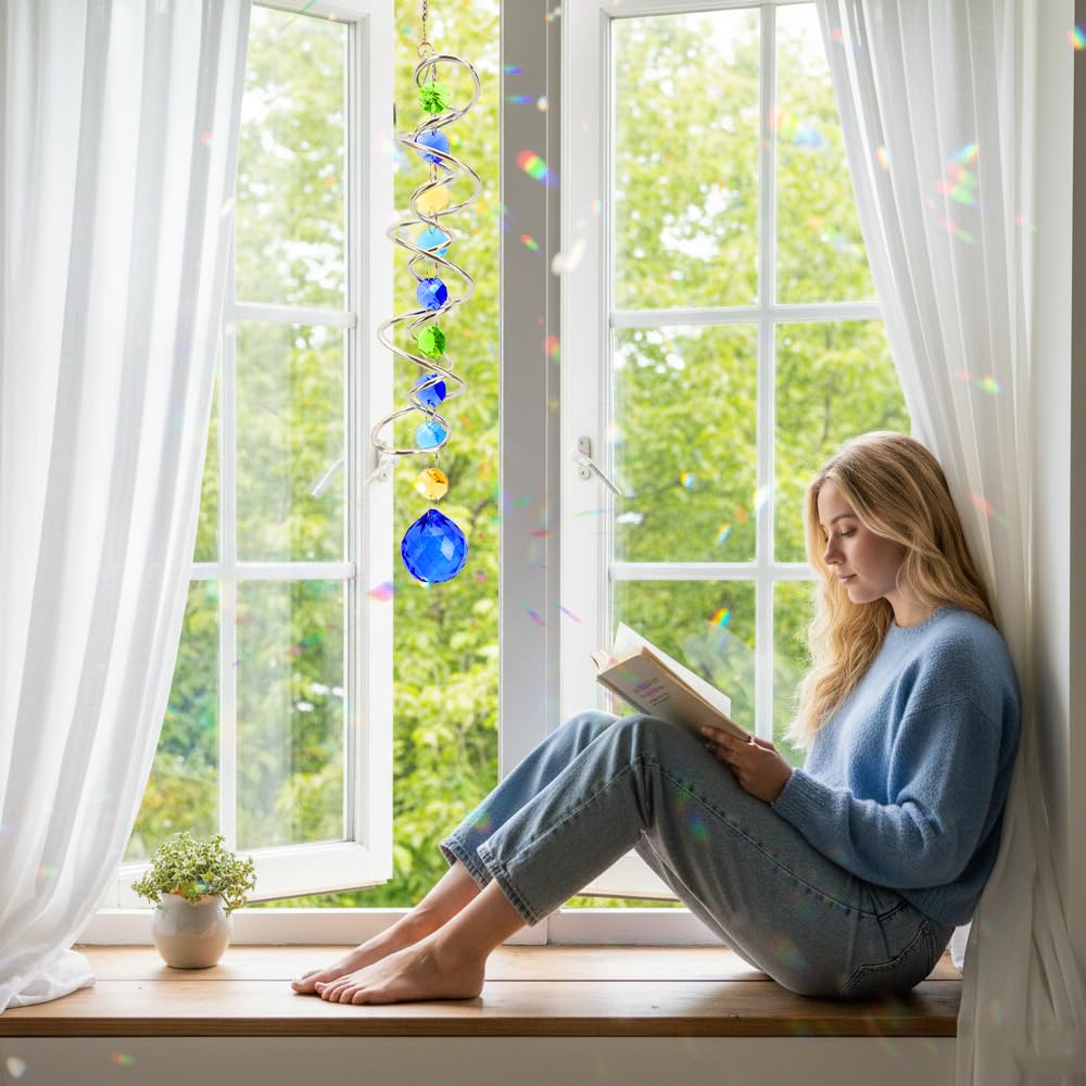 Evechole window decor adds sparkle to rooms and gardens