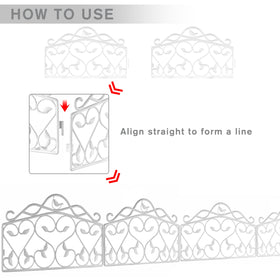 Evelyne white-finish border panel brightens sunny garden borders.