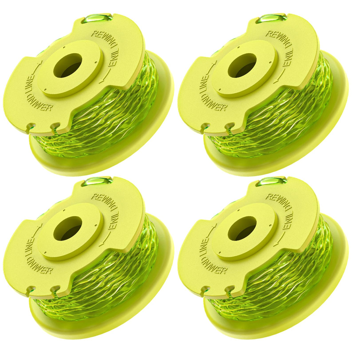 Eventronic 4-pack weed wacker string fits Ryobi AC80RL3 for sturdy trimming