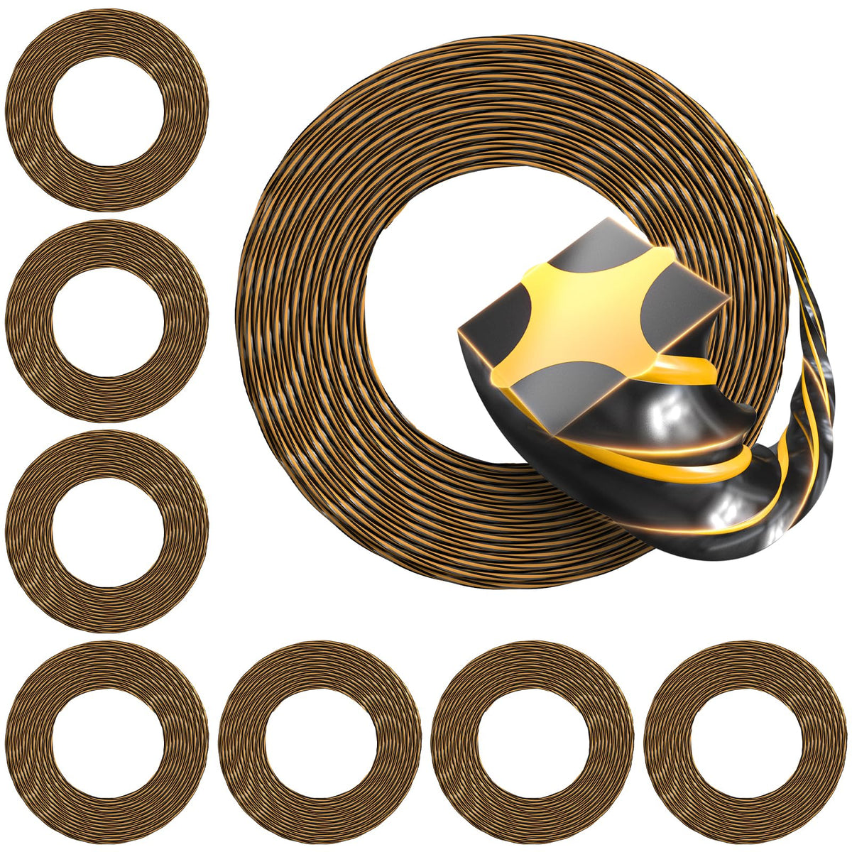 Eventronic DEWALT trimmer line 0.08-inch, 14ft per roll, for durable lawn edging.