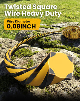 Eventronic heavy-duty nylon line resists wear during tough trimming tasks.