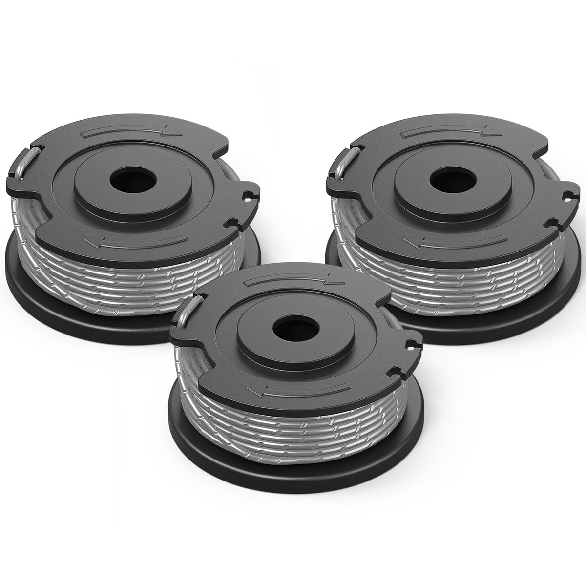 Eventronic trimmer spool auto-feed 0.065 inch for smoother cutting.