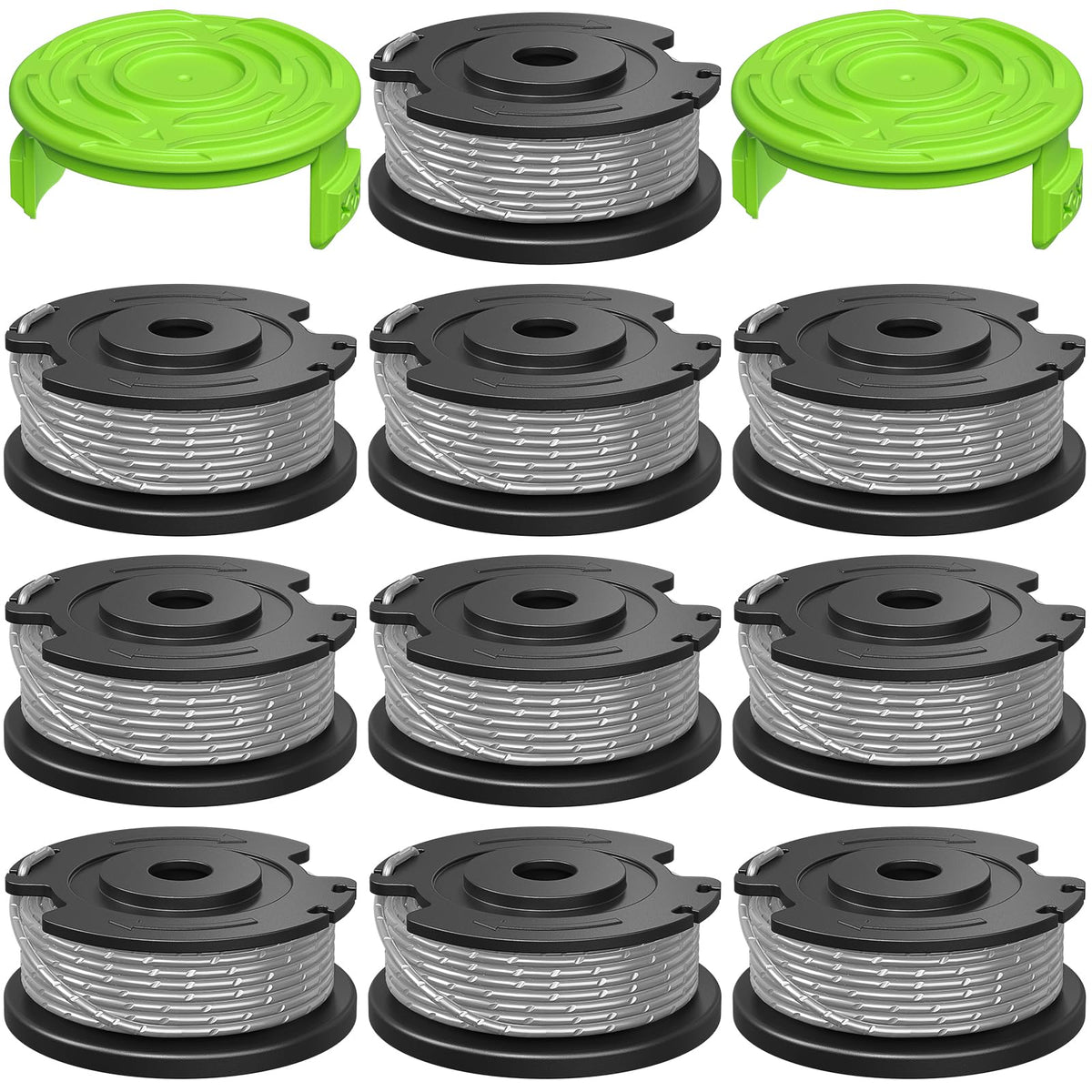 Eventronic trimmer spool with Greenworks compatibility for quick replacement
