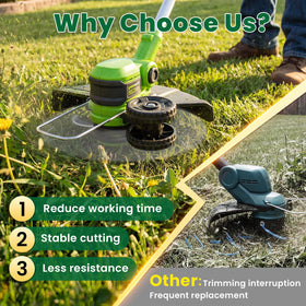 Eventronic ready-to-use spool installation speeds up mowing.