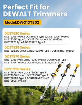 Eventronic twisted string for DEWALT improves cutting efficiency at high speed.