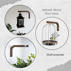 EvenWood wall hooks styled on a wall to enhance decor with natural warmth.