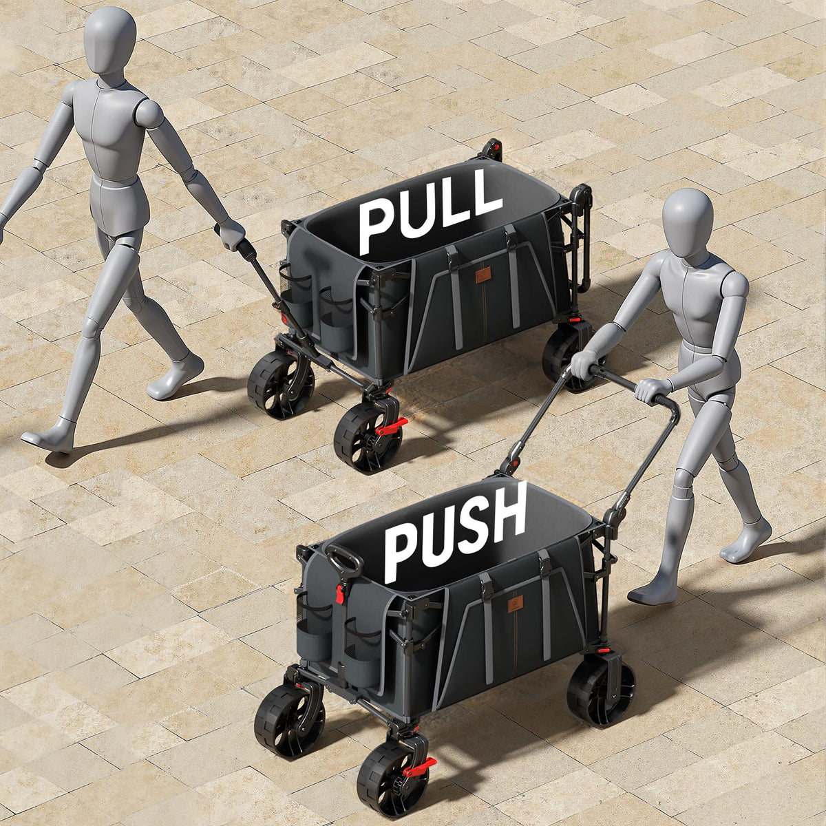 EVER ADVANCED adjustable-handle-height enables comfortable use for users of different heights.