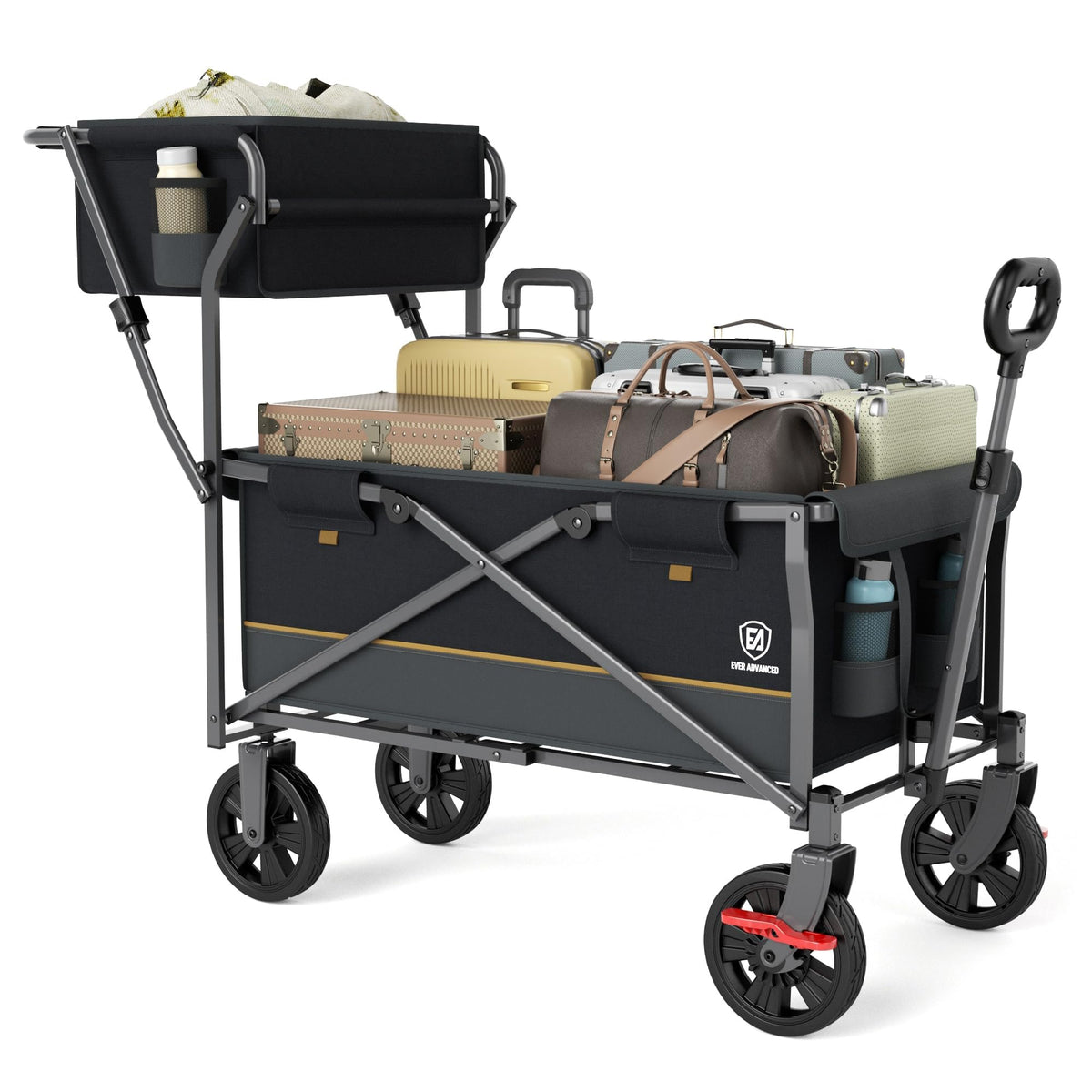 EVER ADVANCED cart with push-pull handle for precise, comfortable steering.
