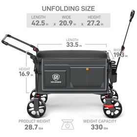 EVER ADVANCED folded-compact-storage fits through trunks and closets for easy transport.