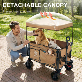 Ever Advanced wagon with all-terrain wheels and brakes for versatile terrain.