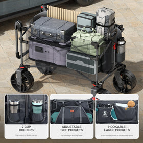 EVER ADVANCED front-360-degree-rotating-wheels allow precise turns in crowded venues.