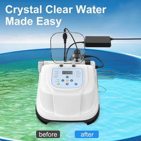 EverCrystal AI mode setup shows automatic chlorine control for effortless maintenance