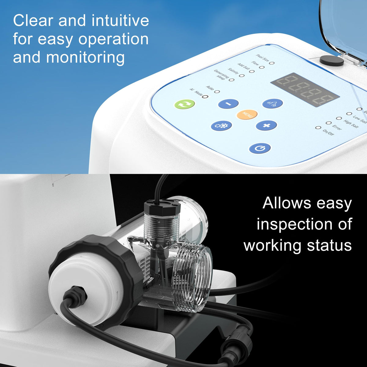 EverCrystal easy-install hose connections minimize leaks and simplify setup