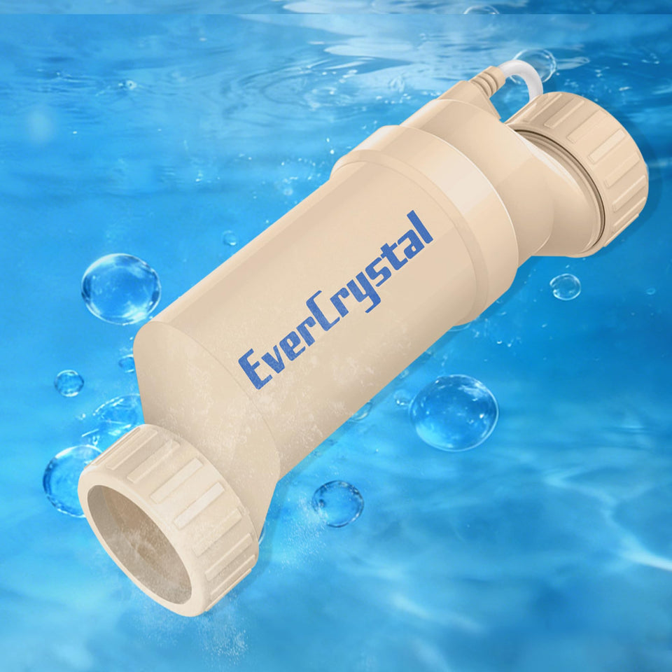 EverCrystal salt cell installation for horizontal mounting in a pool